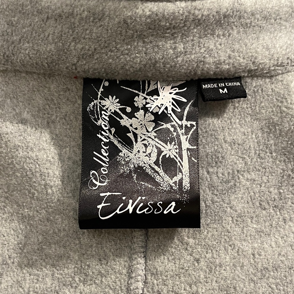 Women's Gray Ruffle Jacket - Picture 4 of 4